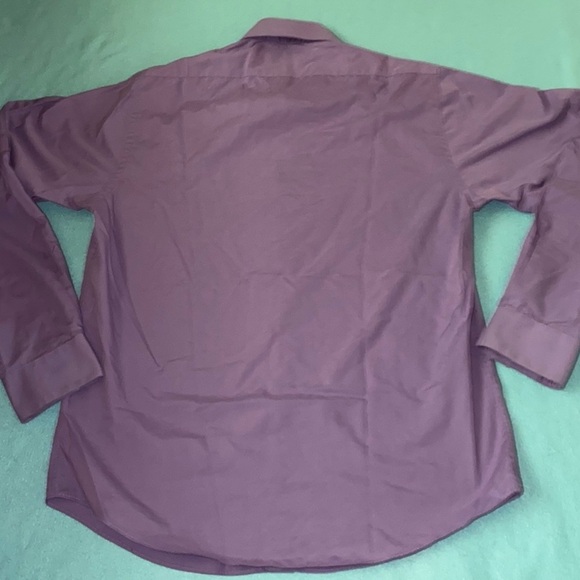 BEVERLY HILLS POLO CLUB button down dress shirt long sleeve lavender NEW size M - Picture 3 of 9